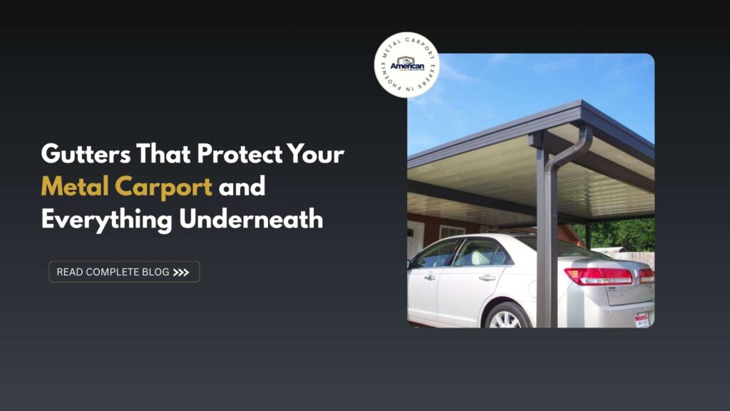 Gutter Installation on Metal Carports