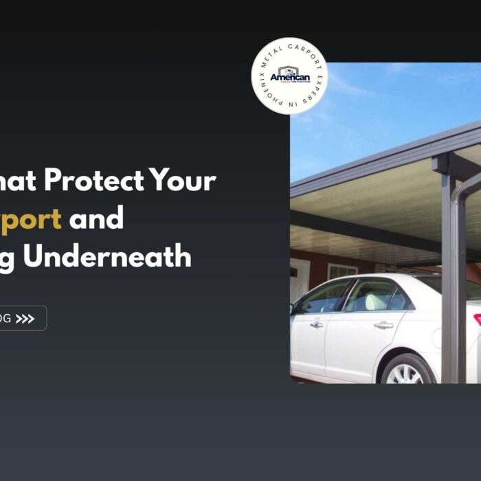 Gutter Installation on Metal Carports